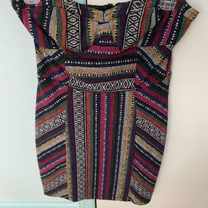 Staring at the stars strapless woven dress